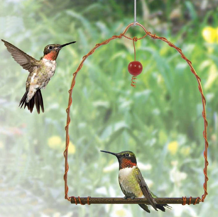 Copper Hummingbird Swing 7 IN