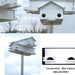 8 Crescent Lonestar Doors Goliad Jr Modular Purple Martin House