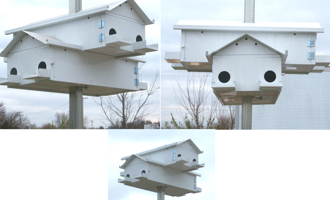 8 Round Lonestar Doors Goliad Jr Modular Purple Martin House