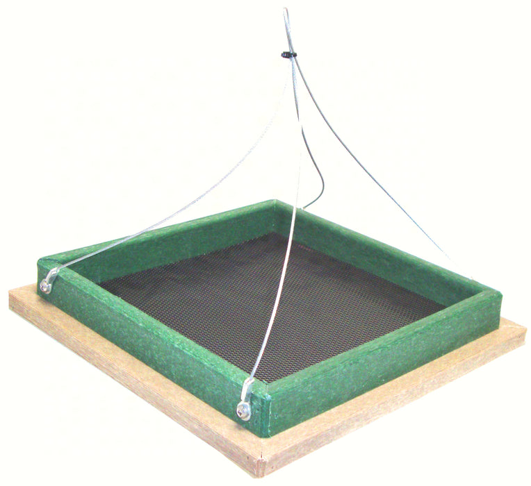 Small Green Hanging Platform Feeder