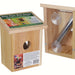 Nest View Bird House with Window Film 5.5 IN x 6.5 IN x 8 IN  