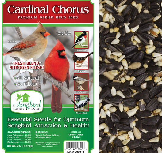 Cardinal Chorus Premium Blend Bird Seed 5 LB