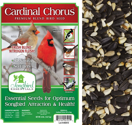 Cardinal Chorus Premium Blend Bird Seed 20 LB