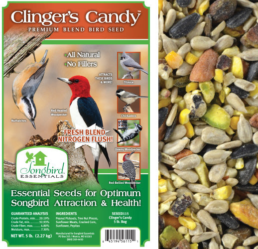 Clinger's Candy Premium Blend Bird Seed 5 LB