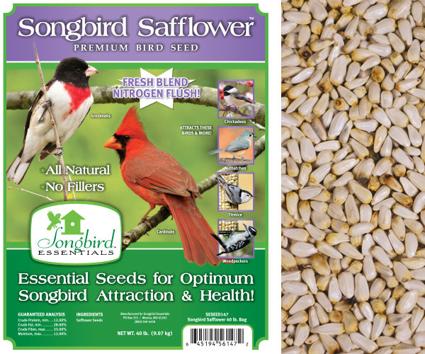 Songbird Safflower Bird Seed 40 LB
