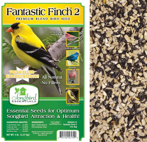 5 LB Fantastic Finch 2 Premium Bird Seed