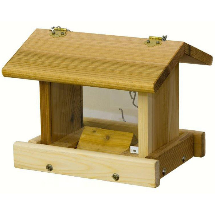 Cedar Hanging Hopper Bird Feeder 11.5 IN x 9 IN x 9 IN