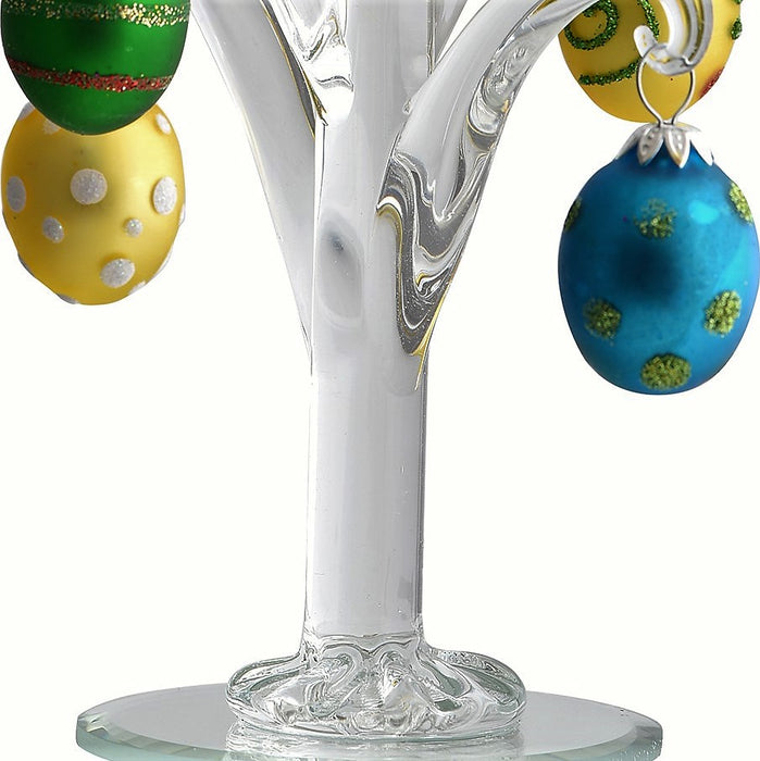 Crystal Easter Tree With Egg Ornaments 8 IN