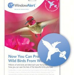 Pack of 4 Hummingbird Window Alert Decals