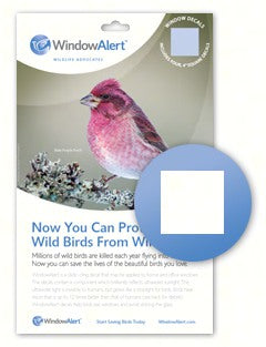 Pack of 4 Square Window Alert Decals