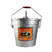 Vintage Wild Bird Seed Galvanized Storage Bucket 14.5 IN x 14.5 IN x 14 IN