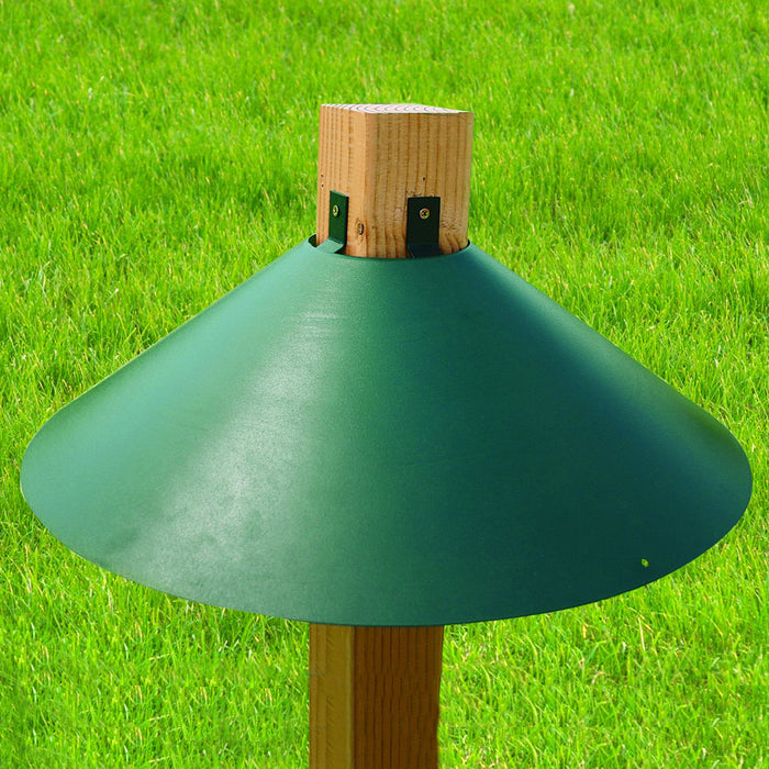 Green 4x4 Post Mount Squirrel Baffle 22 IN 