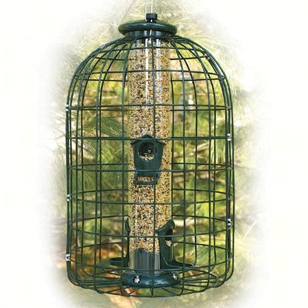 15.5 IN x 9.5 IN x 9.5 IN Caged Seed Tube Feeder