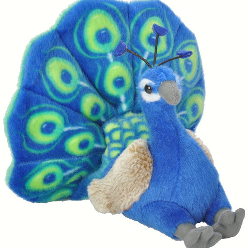 Peacock Plush Stuffed Toy 8 IN