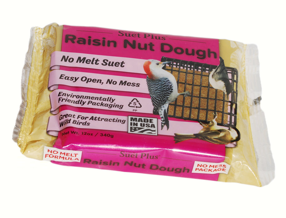 Raisin Nut No Melt Suet Dough 12 OZ