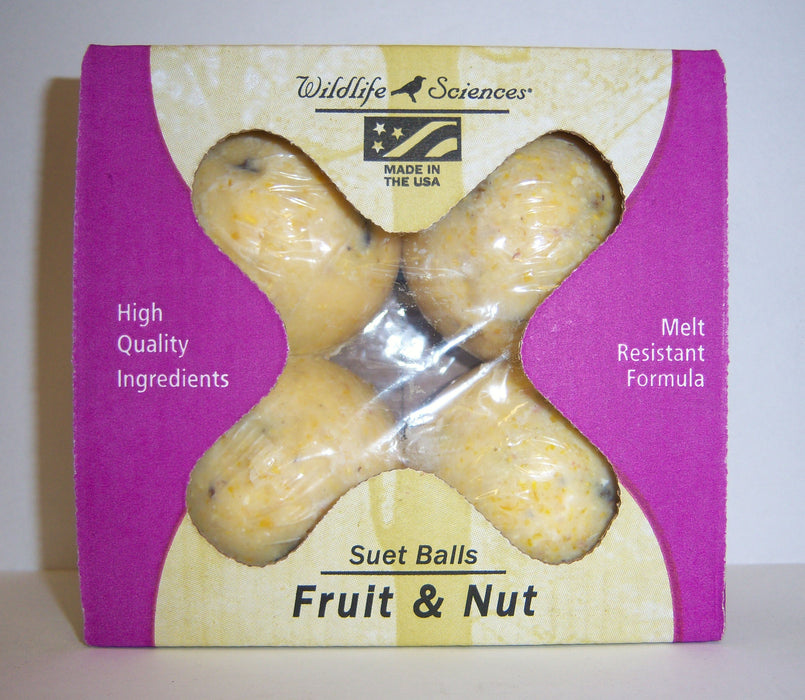 4 Pack Fruit And Nut Suet Balls