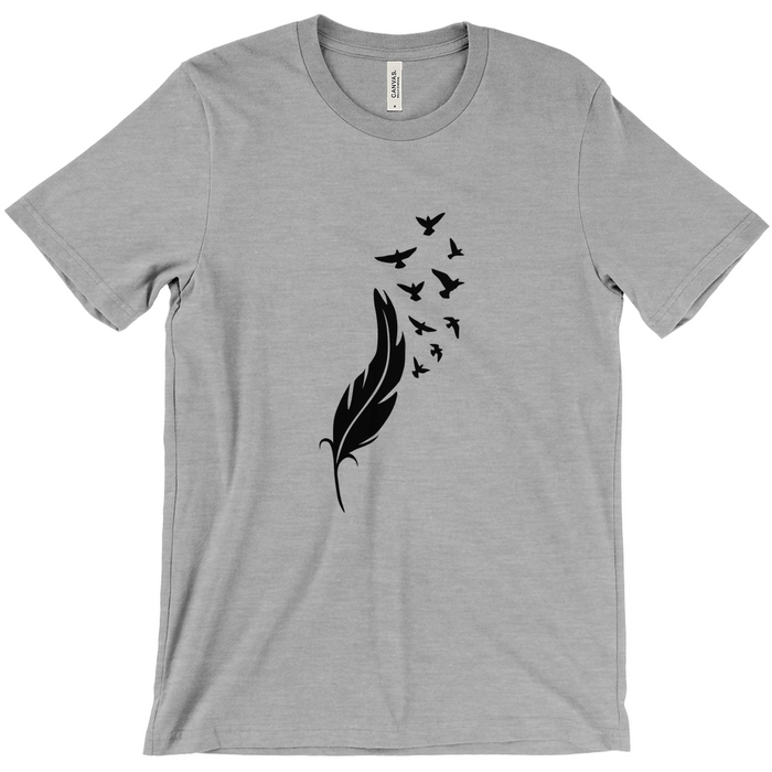 Bella + Canvas Men's Feathered Fly Away Illustration T-Shirt