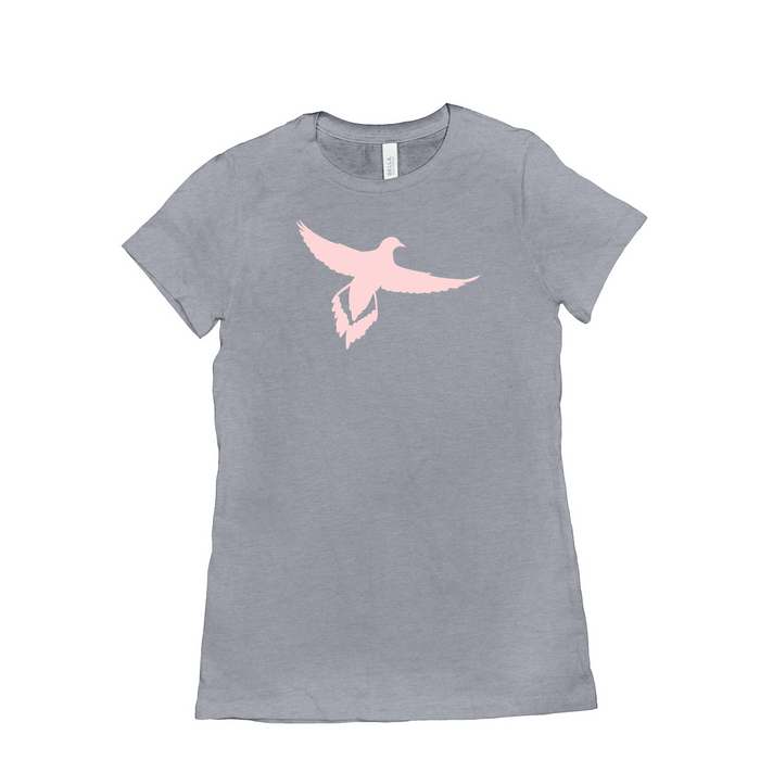 Bella + Canvas Women's Fit Cut Mourning Dove Silhouette Graphic T-Shirt