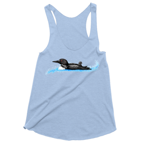 Bella + Canvas Women's Loon and Baby Racerback Tank Top