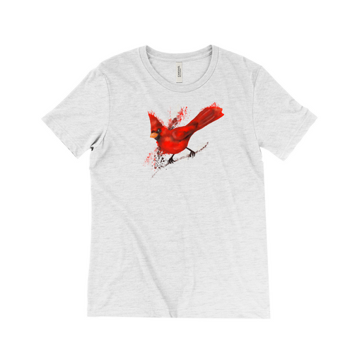 Bella + Canvas Women's Box Cut Painted Cardinal Graphic T-Shirt
