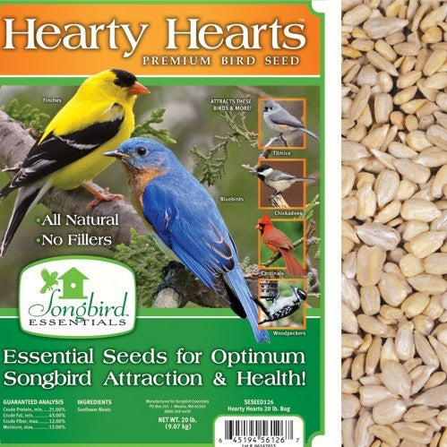 Hearty Hearts Premium Bird Seed 20 LB